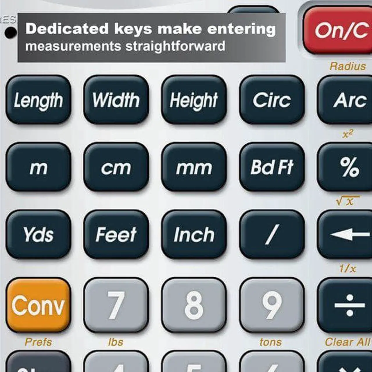 Alt view image 18 of 20 - Calculator,Construction,5.5x0.5x2.9 CALCULATED INDUSTRIES 4020