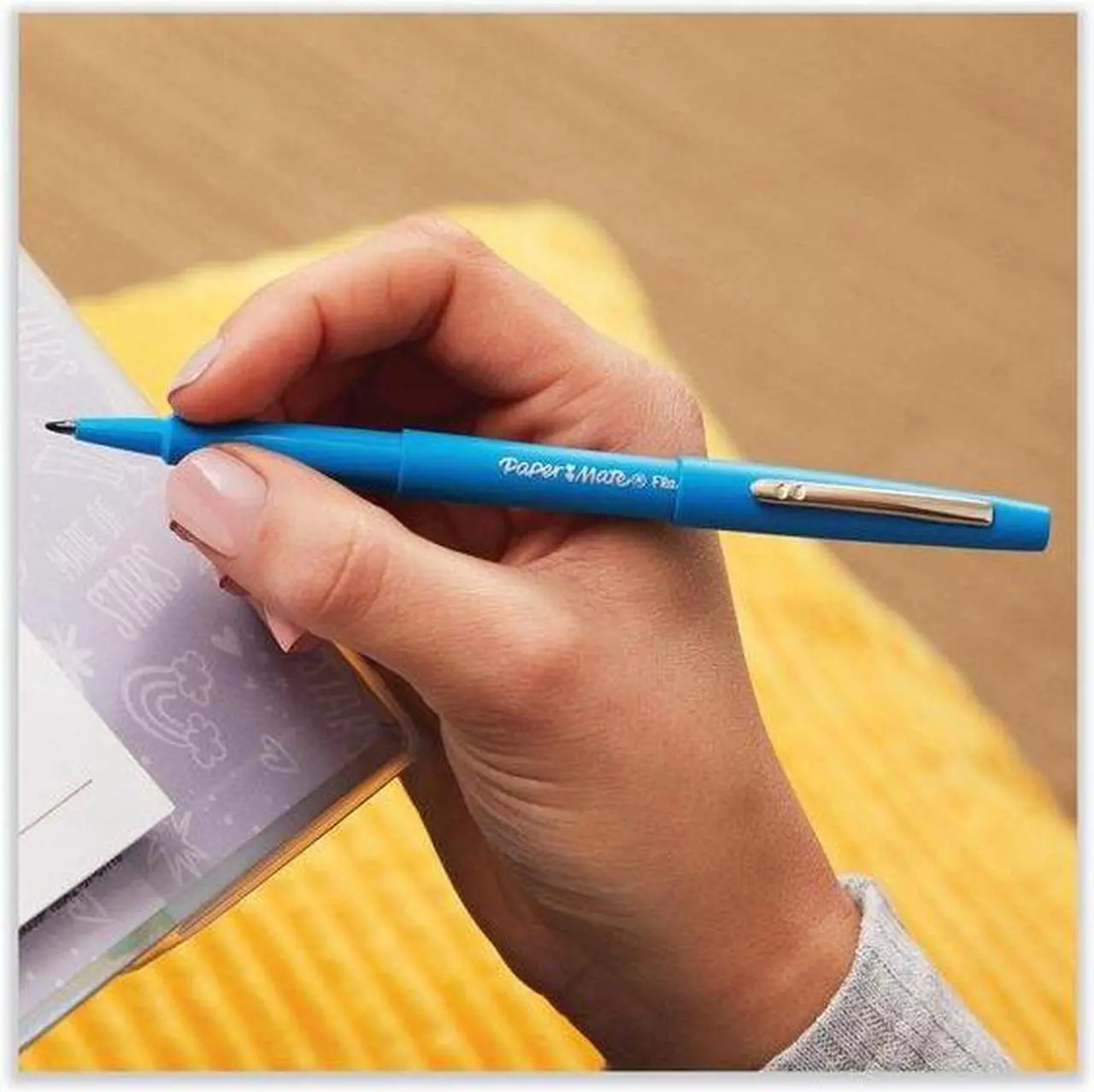 Alt view image 11 of 13 - Paper Mate 1978998 Point Guard Flair Bullet Point Stick Pen, Assorted Colors, .7Mm, 24/Set