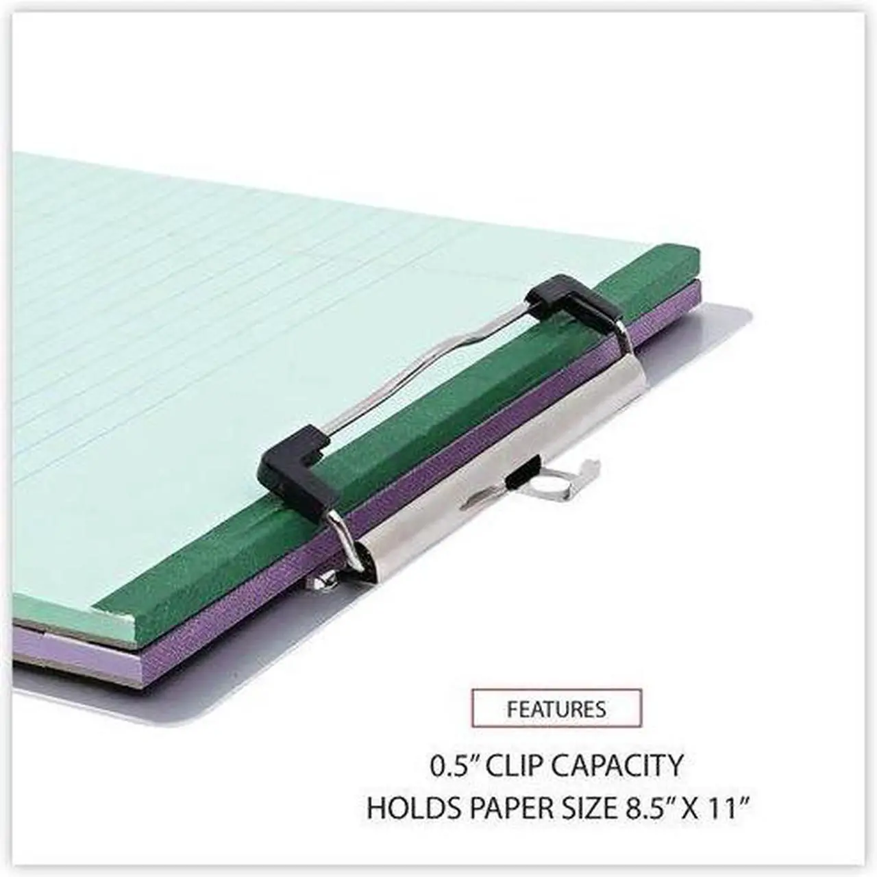 Alt view image 6 of 10 - Universal 40301 Aluminum Clipboard With Low Profile Clip, 1/2 Inch Capacity, 8 X 11 1/2 Sheets