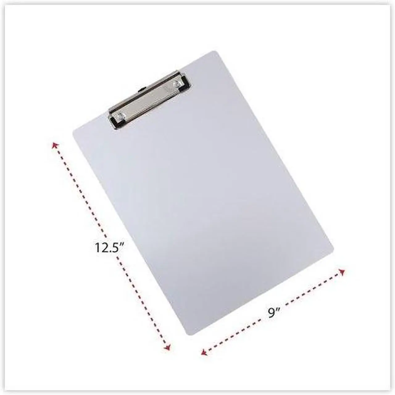 Alt view image 7 of 10 - Universal 40301 Aluminum Clipboard With Low Profile Clip, 1/2 Inch Capacity, 8 X 11 1/2 Sheets