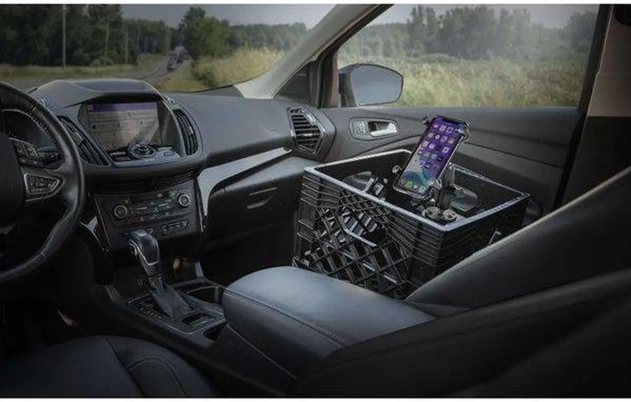 Alt view image 3 of 3 - AUTOEXEC AECRATE-09 Milk Crate Vehicle and Mobile Office Work Station with