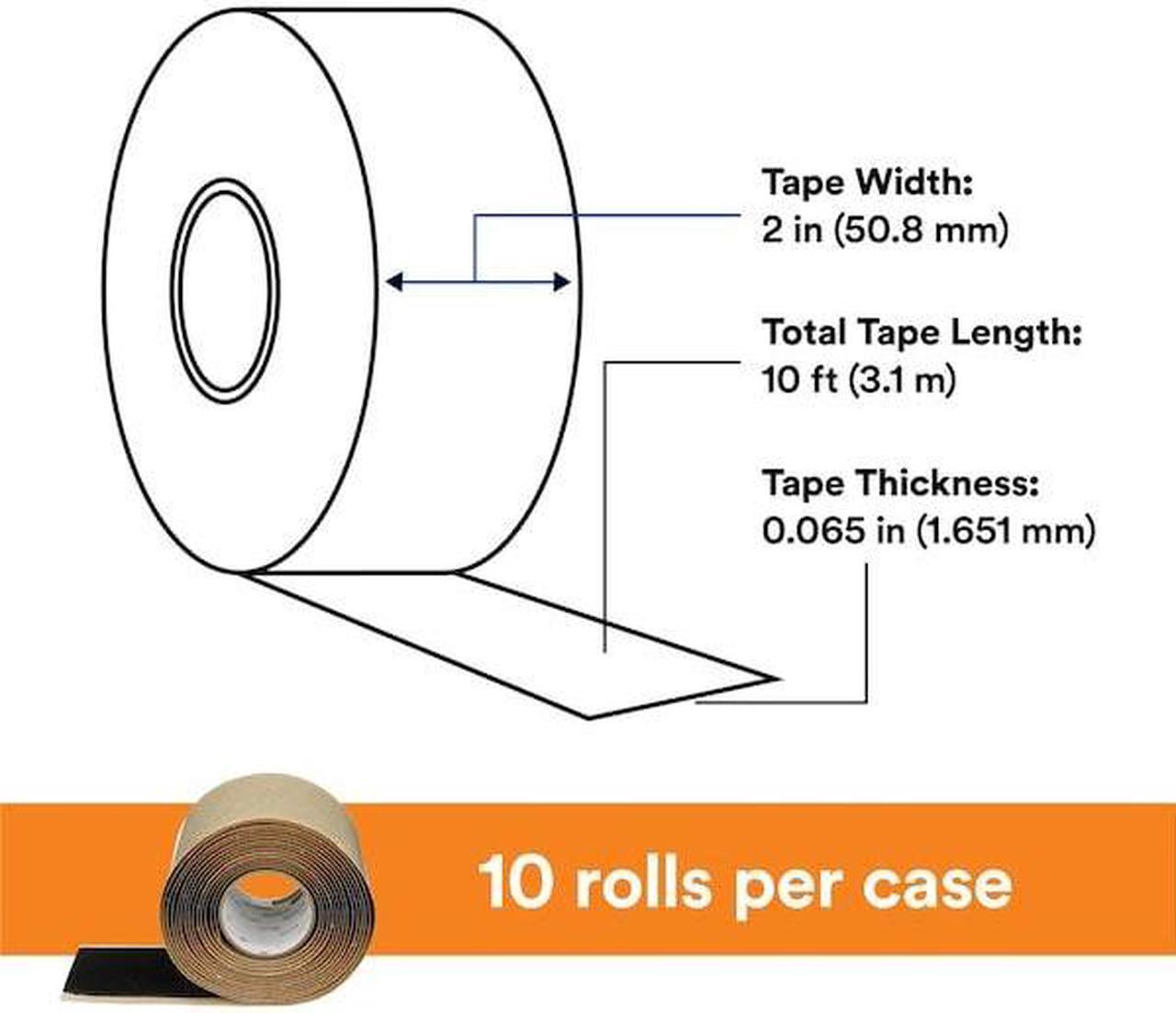 Alt view image 13 of 15 - 3M 2228-2x10FT Electrical Tape, 65 mil, 2" x 10 ft., PK10