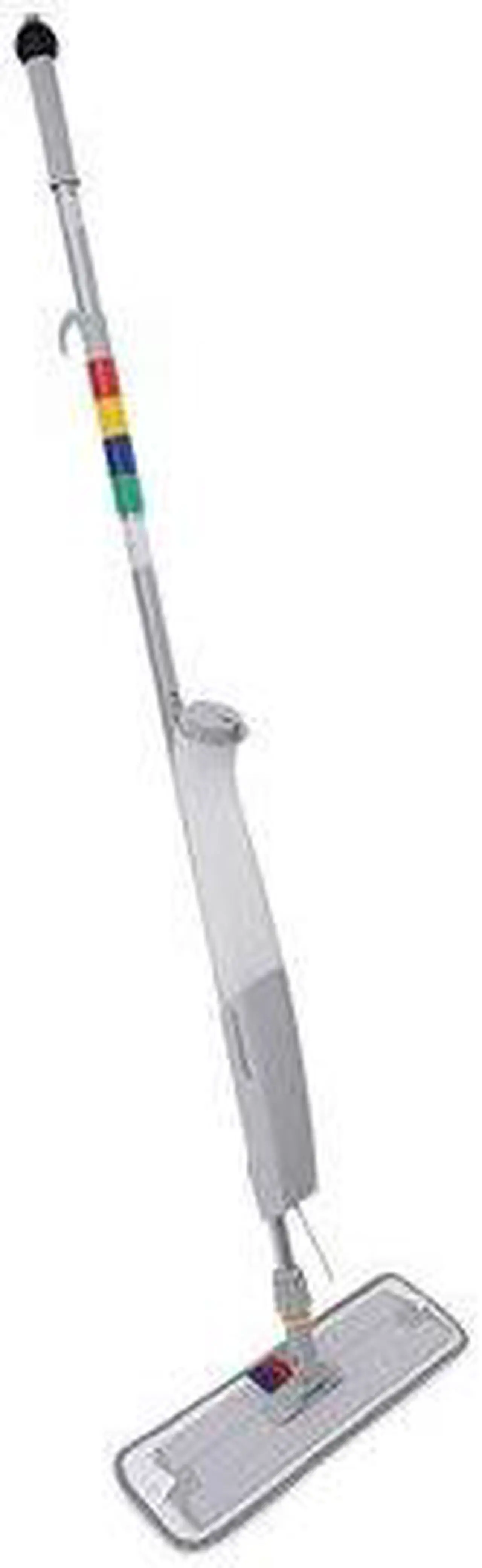 Alt view image 7 of 17 - Boardwalk Bucketless Microfiber Mop System 5 x 18 Head 59" Handle Blue/Gray BWMS16MFM