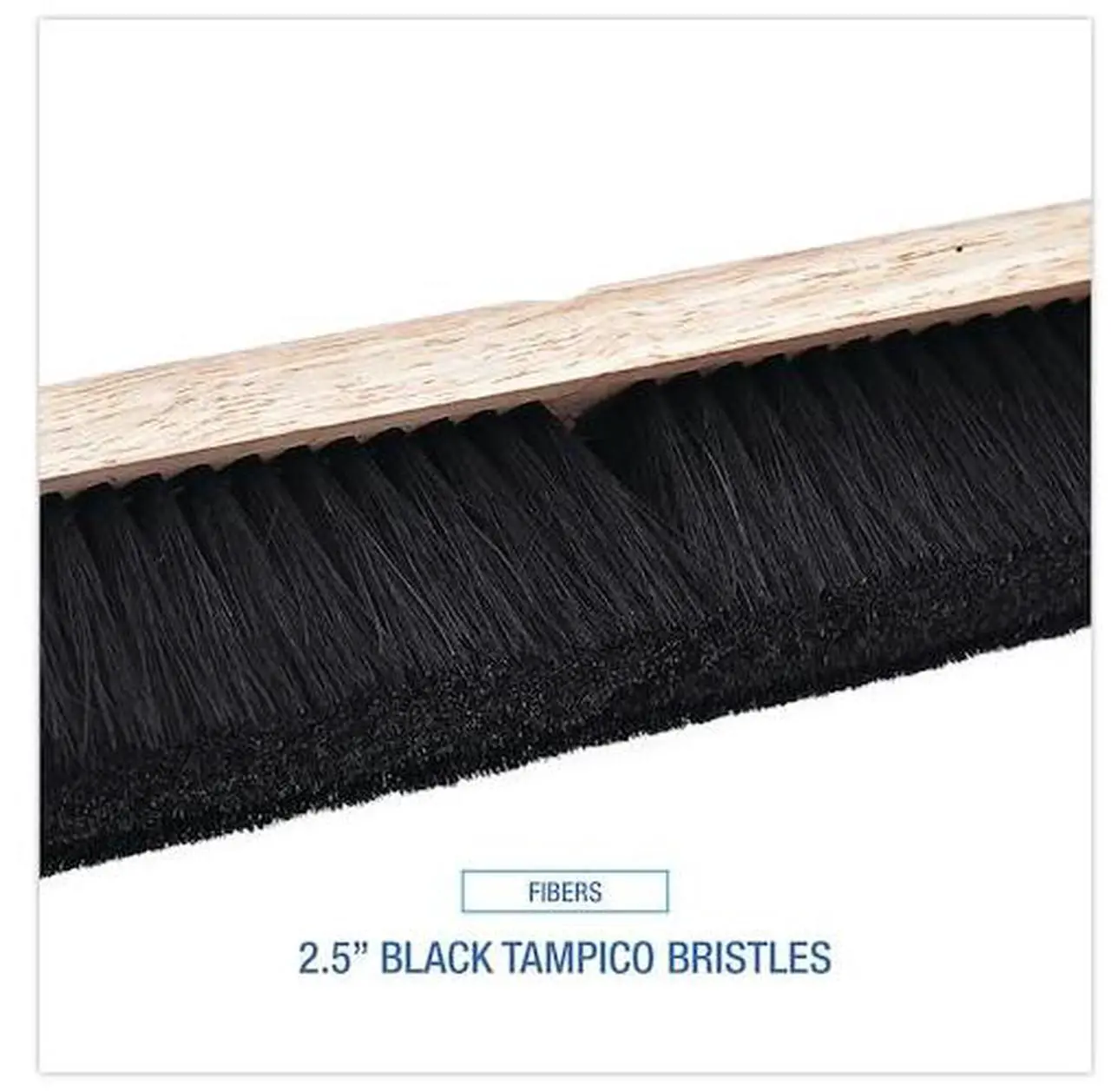 Alt view image 12 of 18 - Boardwalk Floor Brush Head 2 1/2" Black Tampico Fiber 18" 20218