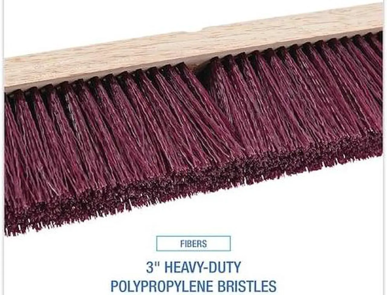 Alt view image 14 of 18 - Boardwalk Floor Brush Head 18" Wide Maroon Heavy Duty Polypropylene Bristles