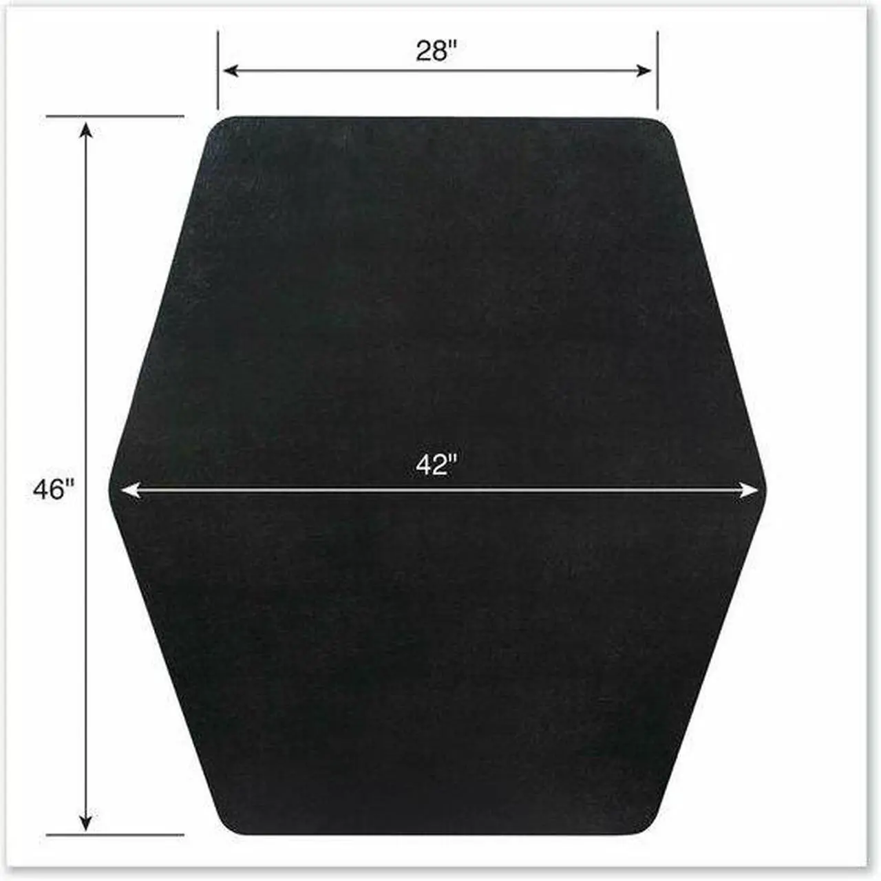 Alt view image 11 of 12 - ES Robbins ESR121563 42 x 46 in. Game Zone Chair Mat, Black