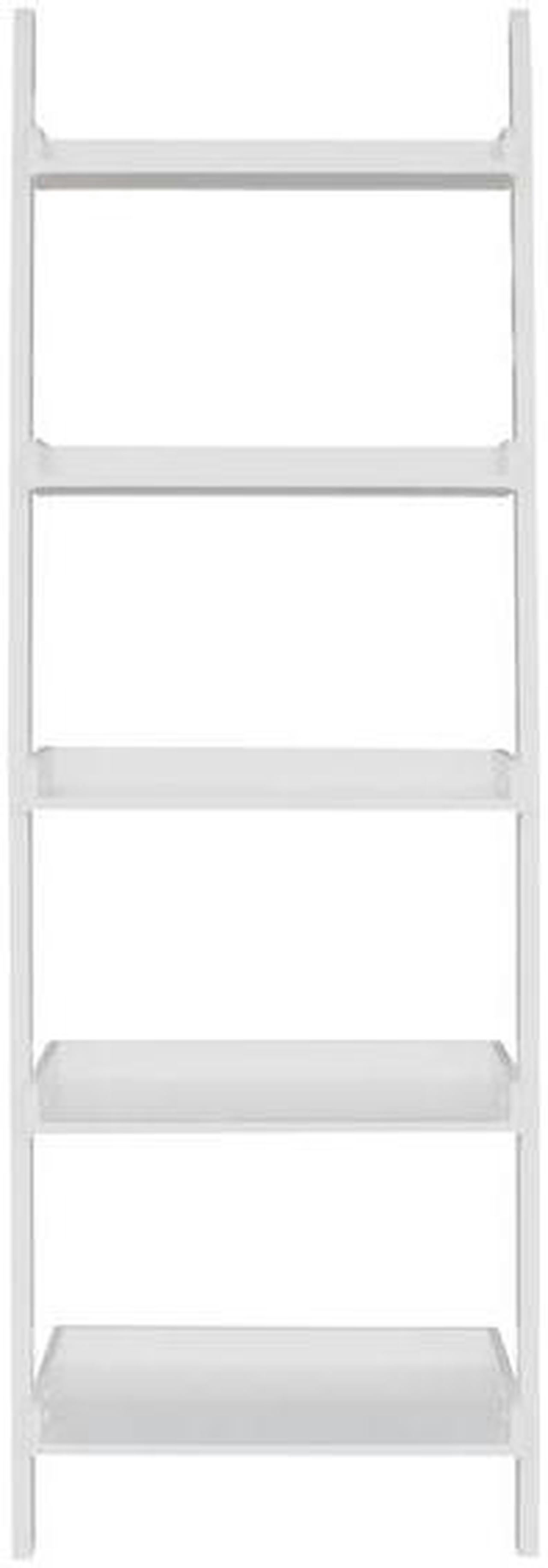 Alt view image 2 of 7 - INTERNATIONAL CONCEPTS SH69-2660 Lean To Shelf Unit with 5 Shelves, Linen White