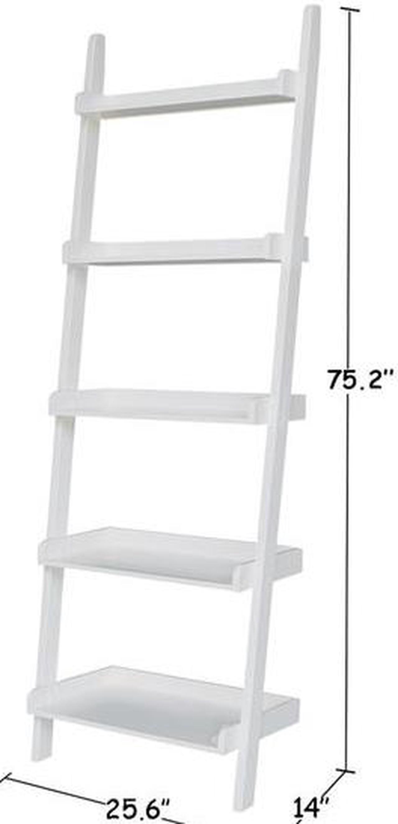 Alt view image 3 of 7 - INTERNATIONAL CONCEPTS SH69-2660 Lean To Shelf Unit with 5 Shelves, Linen White
