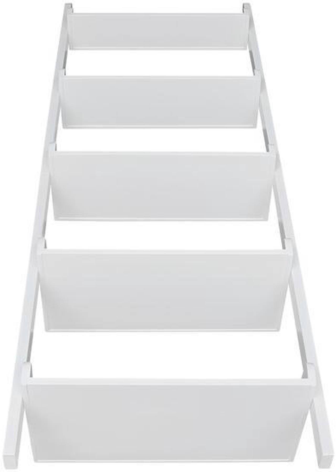 Alt view image 6 of 7 - INTERNATIONAL CONCEPTS SH69-2660 Lean To Shelf Unit with 5 Shelves, Linen White