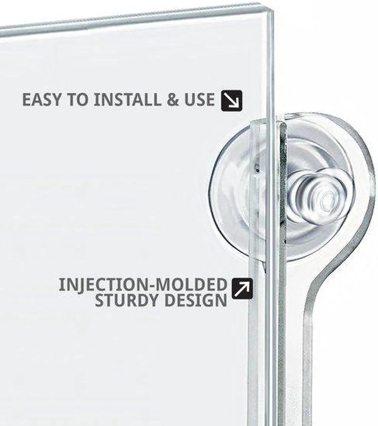Alt view image 6 of 7 - AZAR DISPLAYS 106629 22"W x 17"H Sign Frame W/ suction cups, PK2