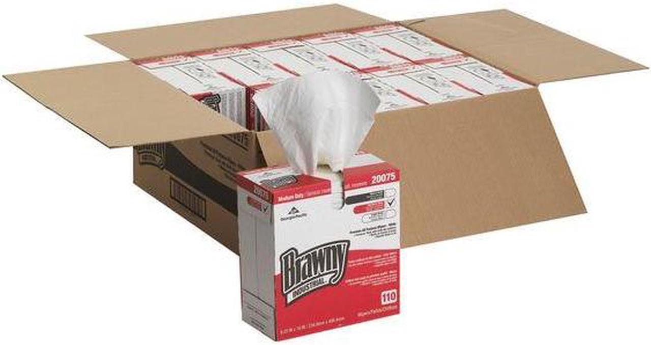 Alt view image 6 of 7 - GEORGIA-PACIFIC 20075 Dry Wipe Dispenser Box, Brawny Pro, Double Recreped DRC,