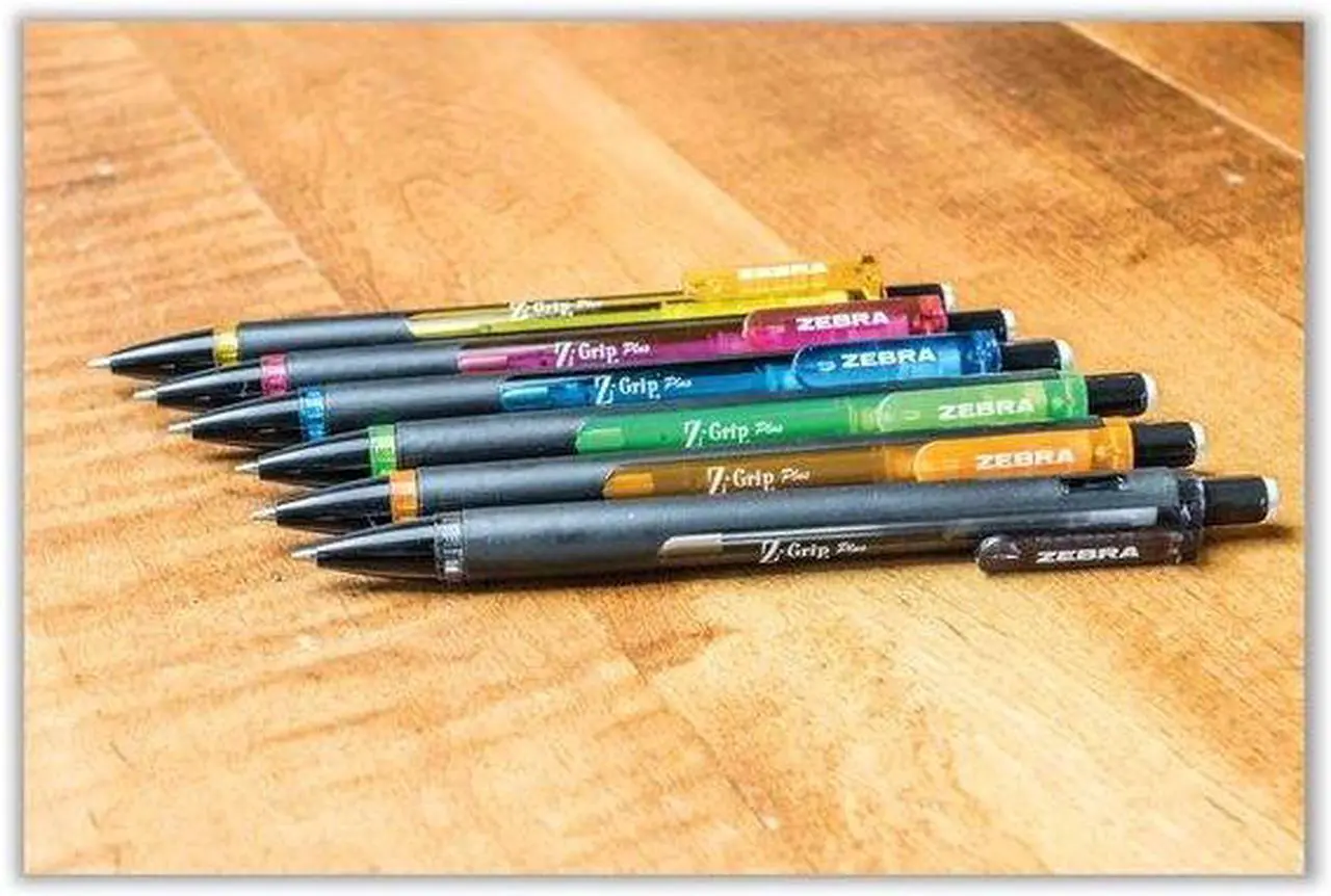 Alt view image 11 of 12 - Zebra Z-Grip Plus Mechanical Pencil 0.7 mm Assorted Dozen 55410