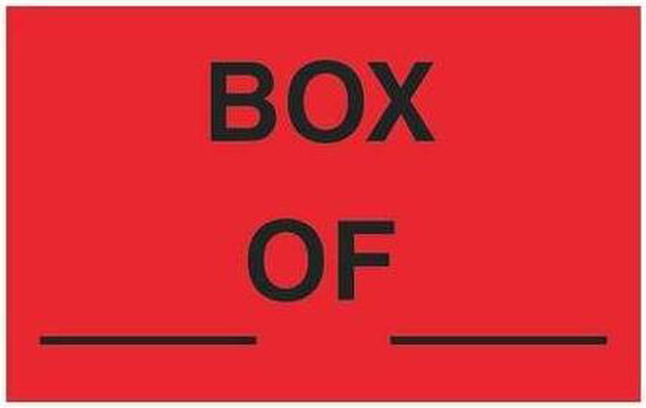 Main image of TAPE LOGIC DL1158 Tape Logic® Labels, "Box ___ Of ___", 1 1/4" x 2",