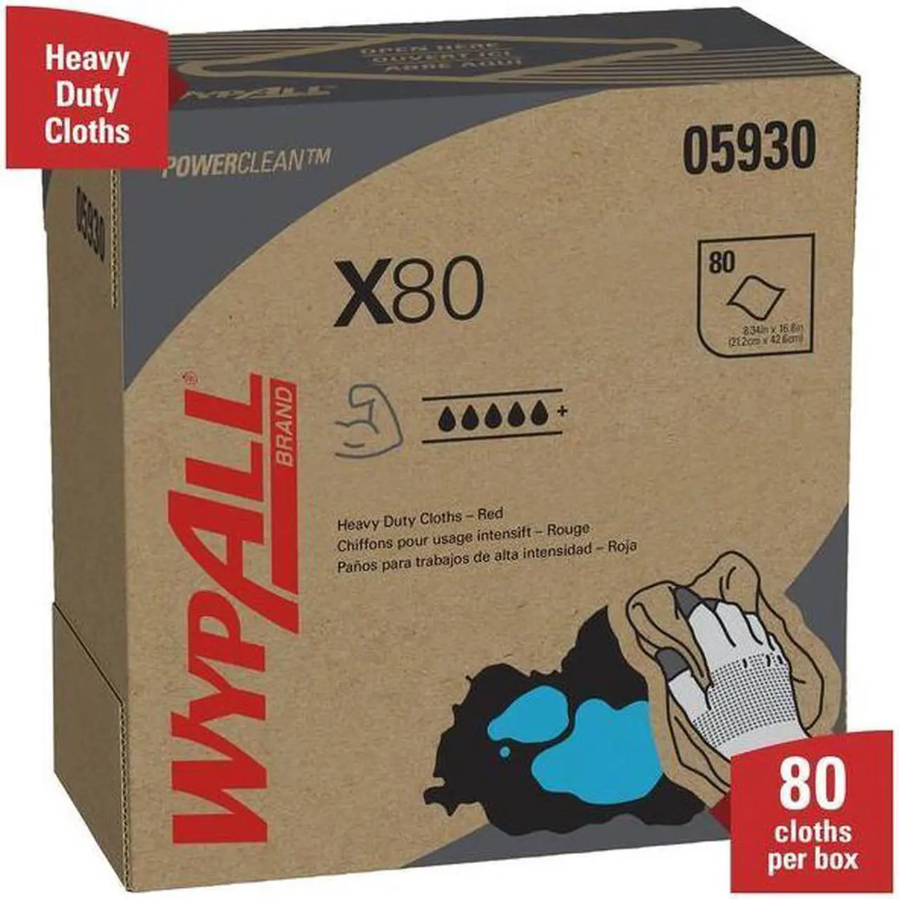 Alt view image 11 of 11 - Kimberly Clark KIM05930 Scott Heavy Duty Cloth - Box of 100