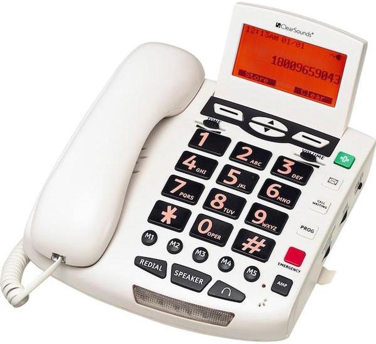 Alt view image 15 of 15 - ClearSounds WCSC600 - corded phone with caller ID/call waiting (CLS-WCSC600)