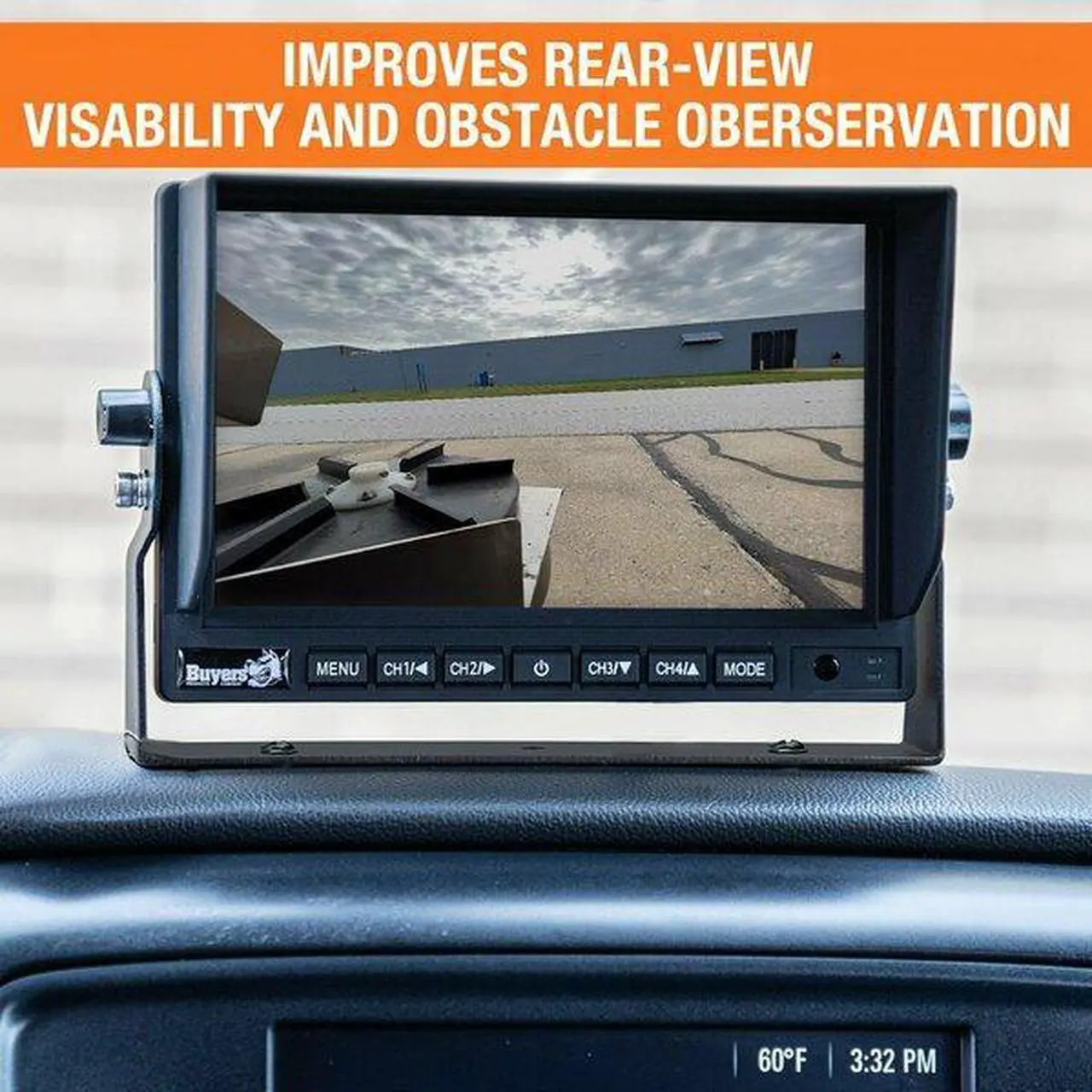 Alt view image 4 of 5 - BUYERS PRODUCTS 8883020 Backup Camera System with Recessed Night Vision Backup
