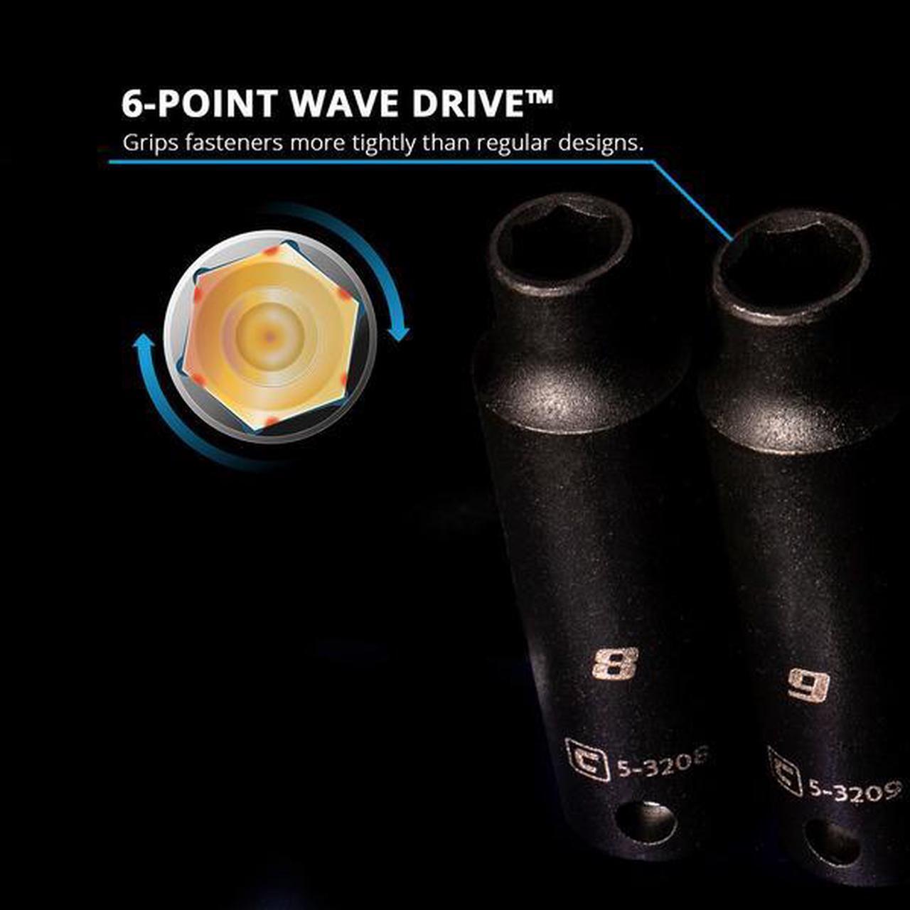 Alt view image 4 of 6 - CAPRI TOOLS CP53000-15MS 3/8 in Drive Shallow Impact Socket Set, Metric, 15 pcs