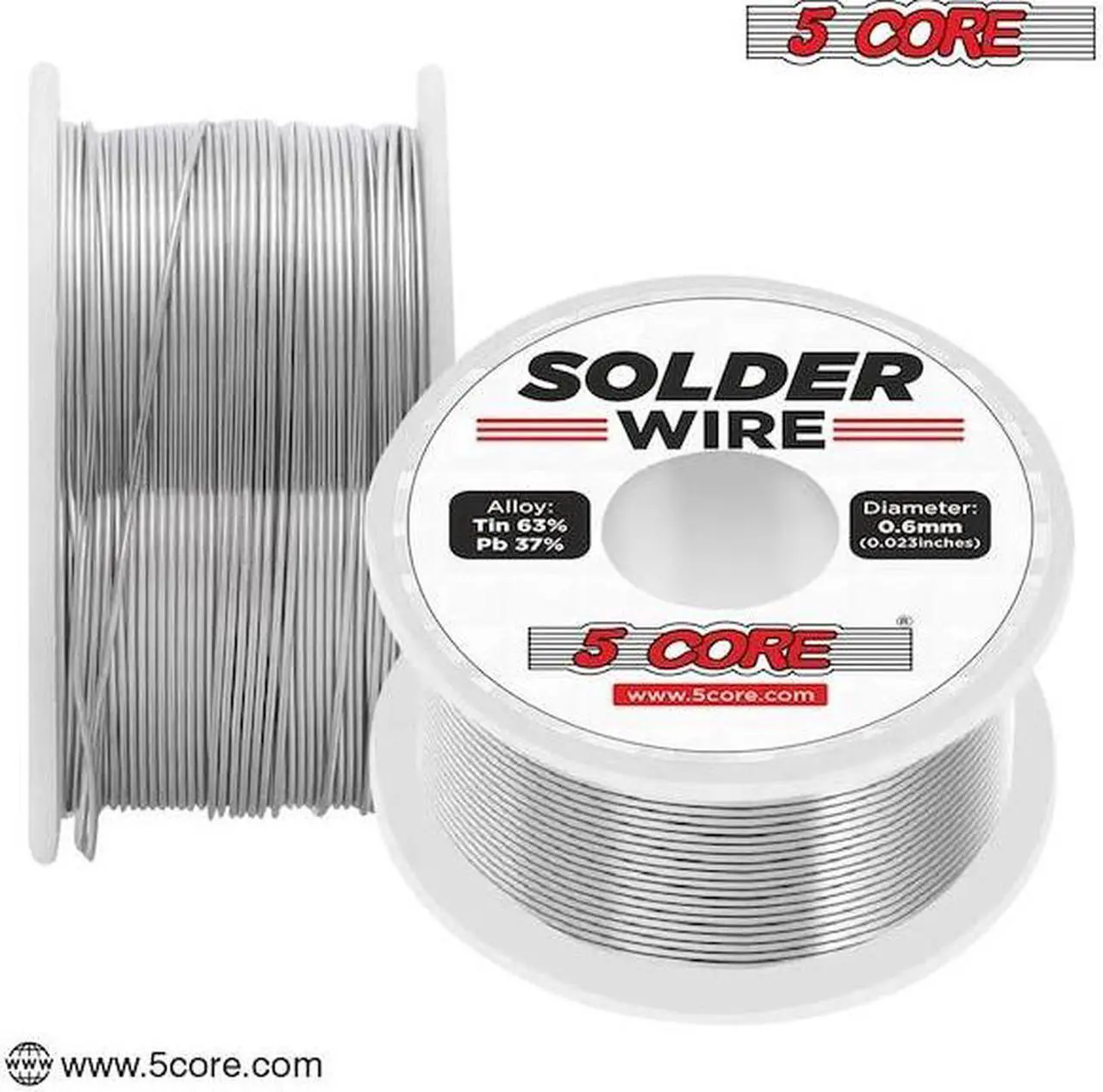 Alt view image 13 of 14 - 5 Core Solder Wire Rosin Core Flux Soldering Wire 63/37 63% Tin (Sn)37% Lead (Pb) 1 pc 50 gms