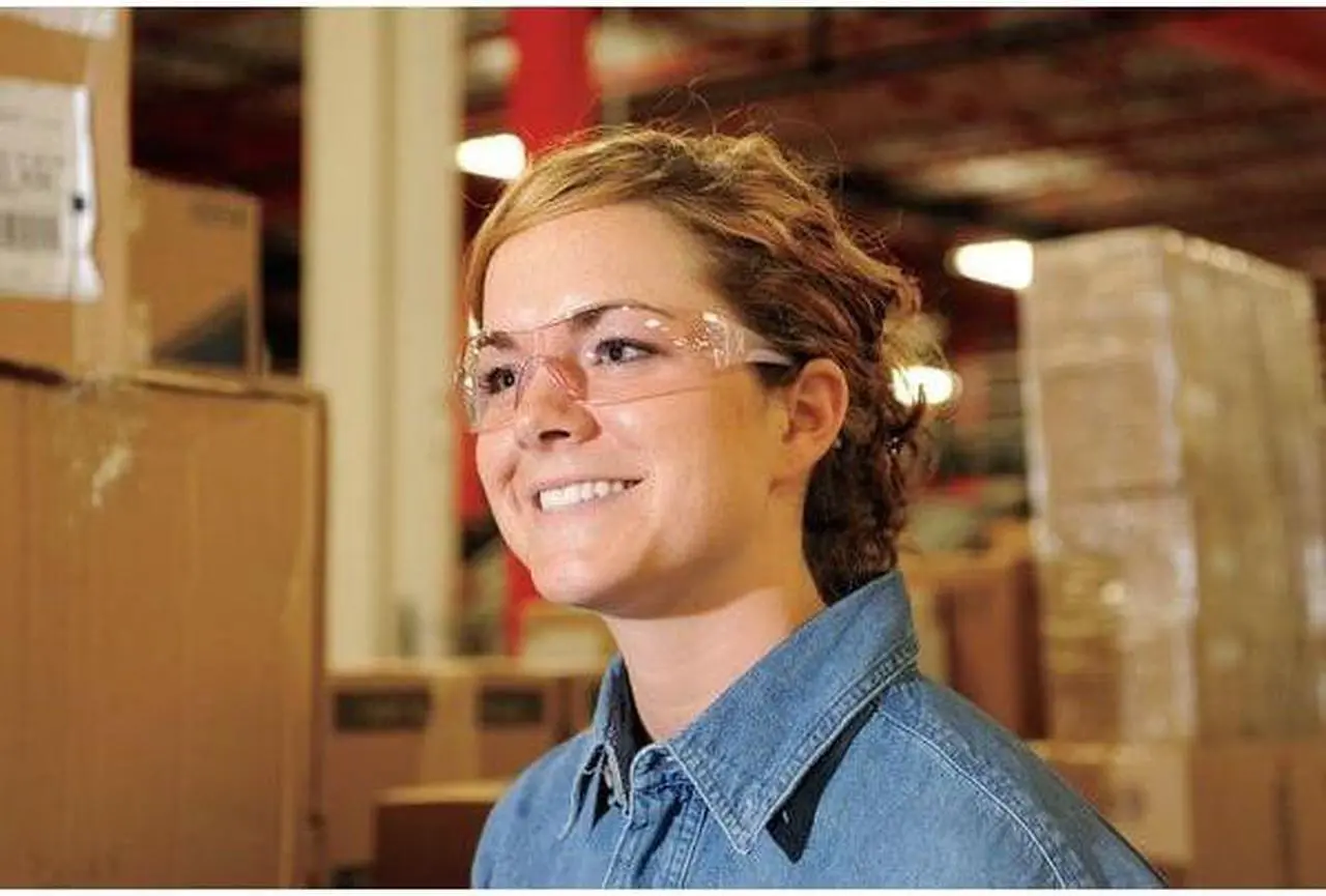 Alt view image 3 of 4 - BOUTON OPTICAL 250-10-0900 Eva, Safety Glasses Anti-Scratch, Clear Lens,