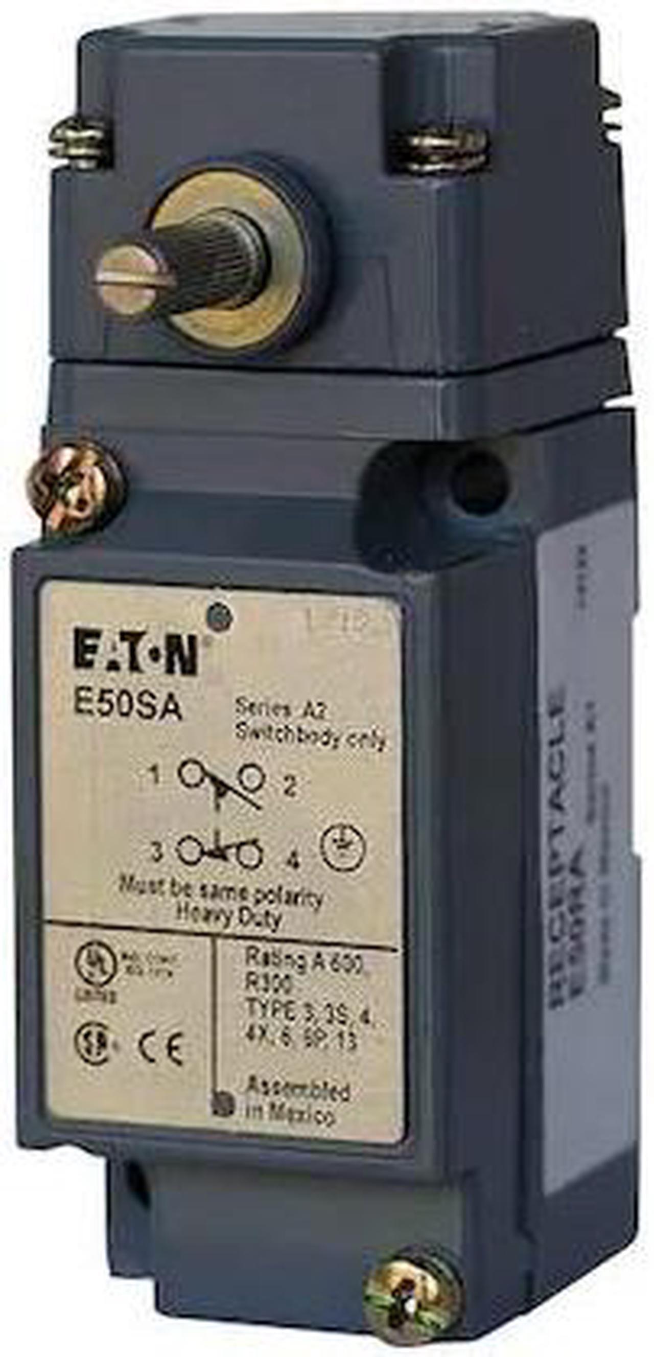 Alt view image 2 of 2 - EATON E50NN1 Heavy Duty Limit Switch, No Lever, Rotary, 2NC/2NO, 10A at 600V