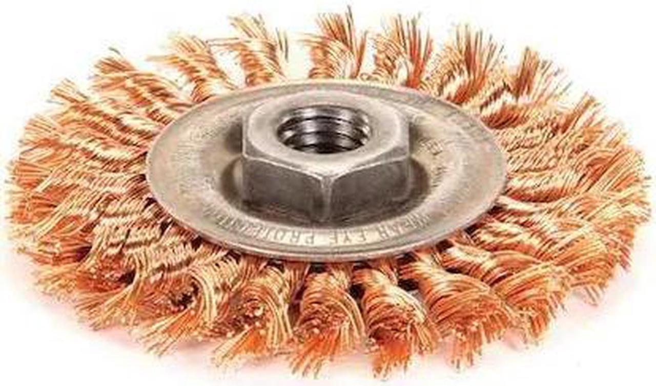 Alt view image 3 of 6 - WEILER 93808 Twist Wire Wheel Wire Brush, Threaded Arbor