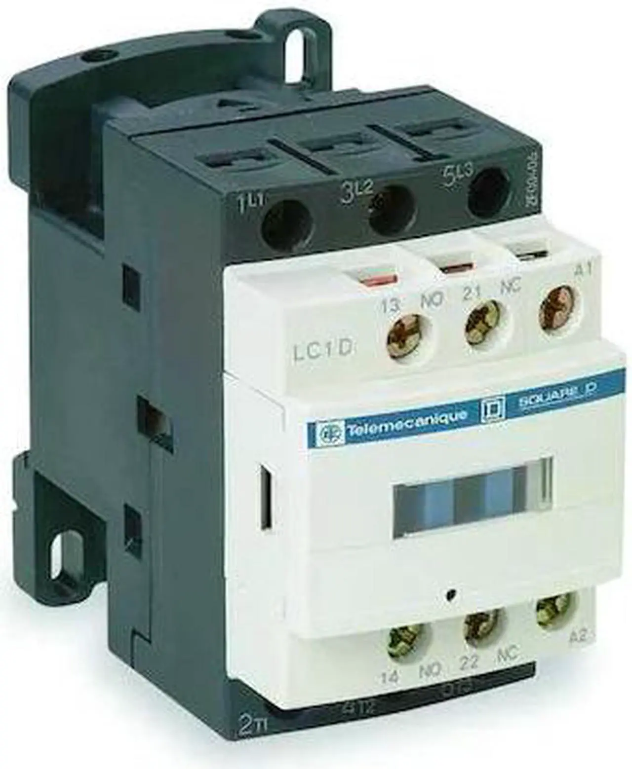 Alt view image 2 of 2 - SQUARE D LC1D25T7 IEC Magnetic Contactor, 3 Poles, 480 V AC, 25 A, Reversing: No