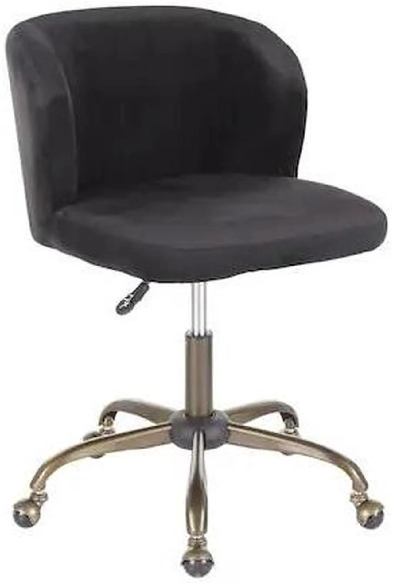 Alt view image 2 of 8 - LumiSource Fran contemporary Task chair in Black Velvet