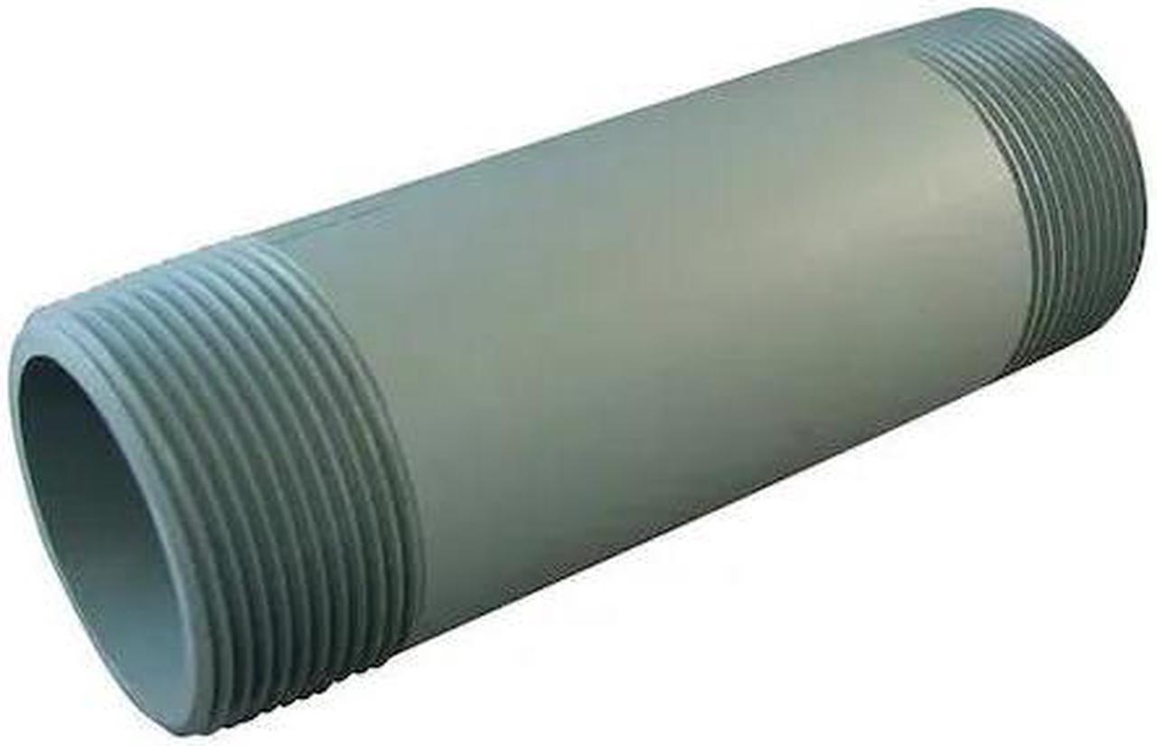 Alt view image 2 of 2 - ZORO SELECT 892-080 6" MNPT x 8" TBE PVC Pipe Nipple Sch 80