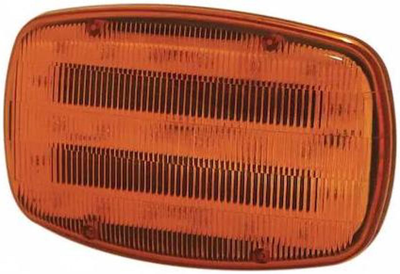 Main image of ECCO ED0016A Warning Light,Amber,3-29/32" H