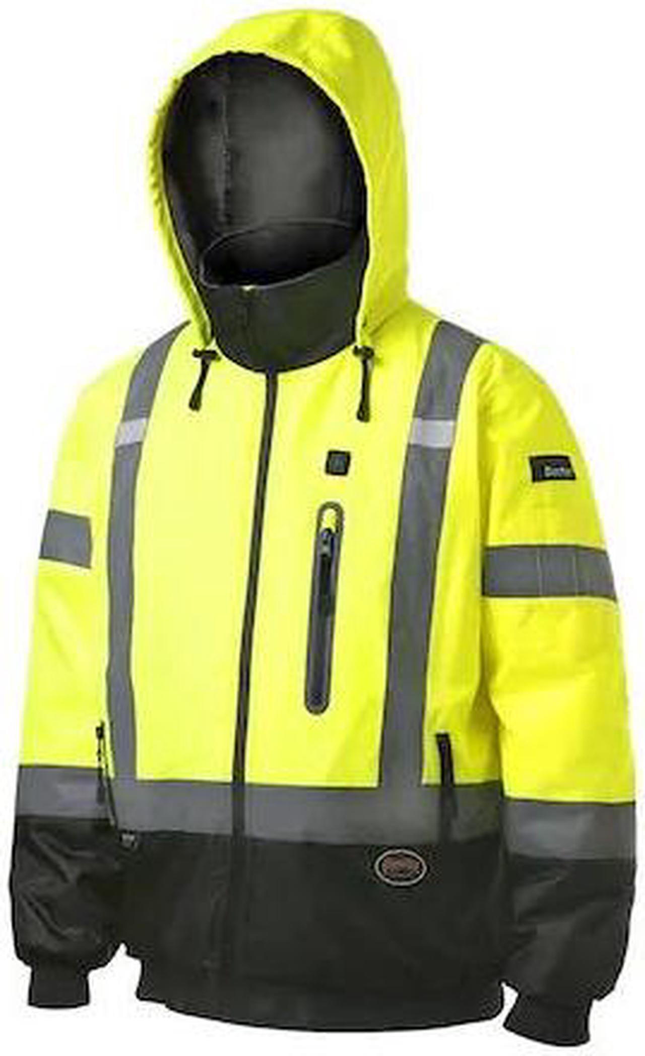 Main image of PIONEER V1210160U-L High Visibility Waterproof Heated Bomber Jacket, Polyester,