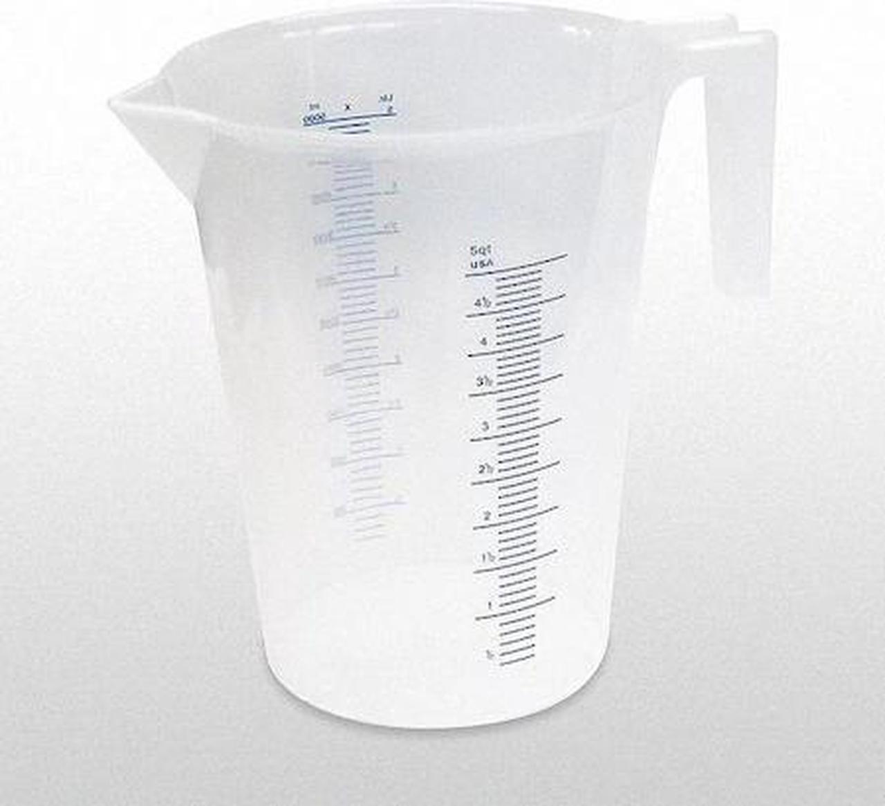 Alt view image 2 of 4 - Measuring Container, Fixed Spout, 5 Quart