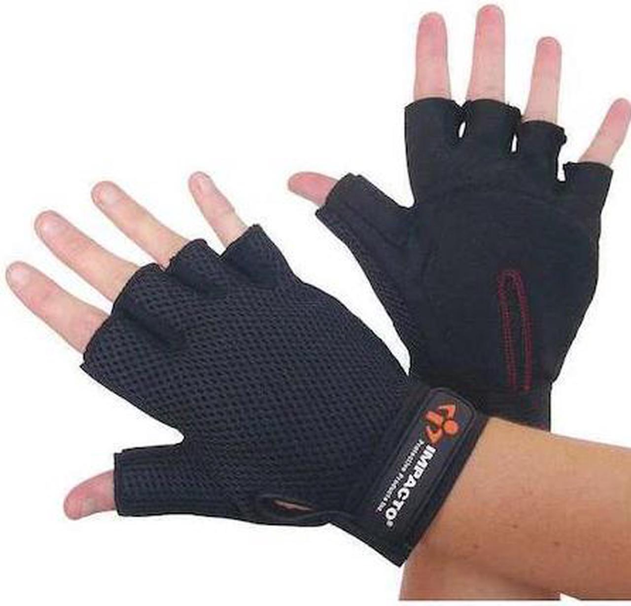 Alt view image 3 of 4 - Anti-Vibration Carpal Tunnel Gloves, Synthetic Fabric Palm Material, Black, 1 PR