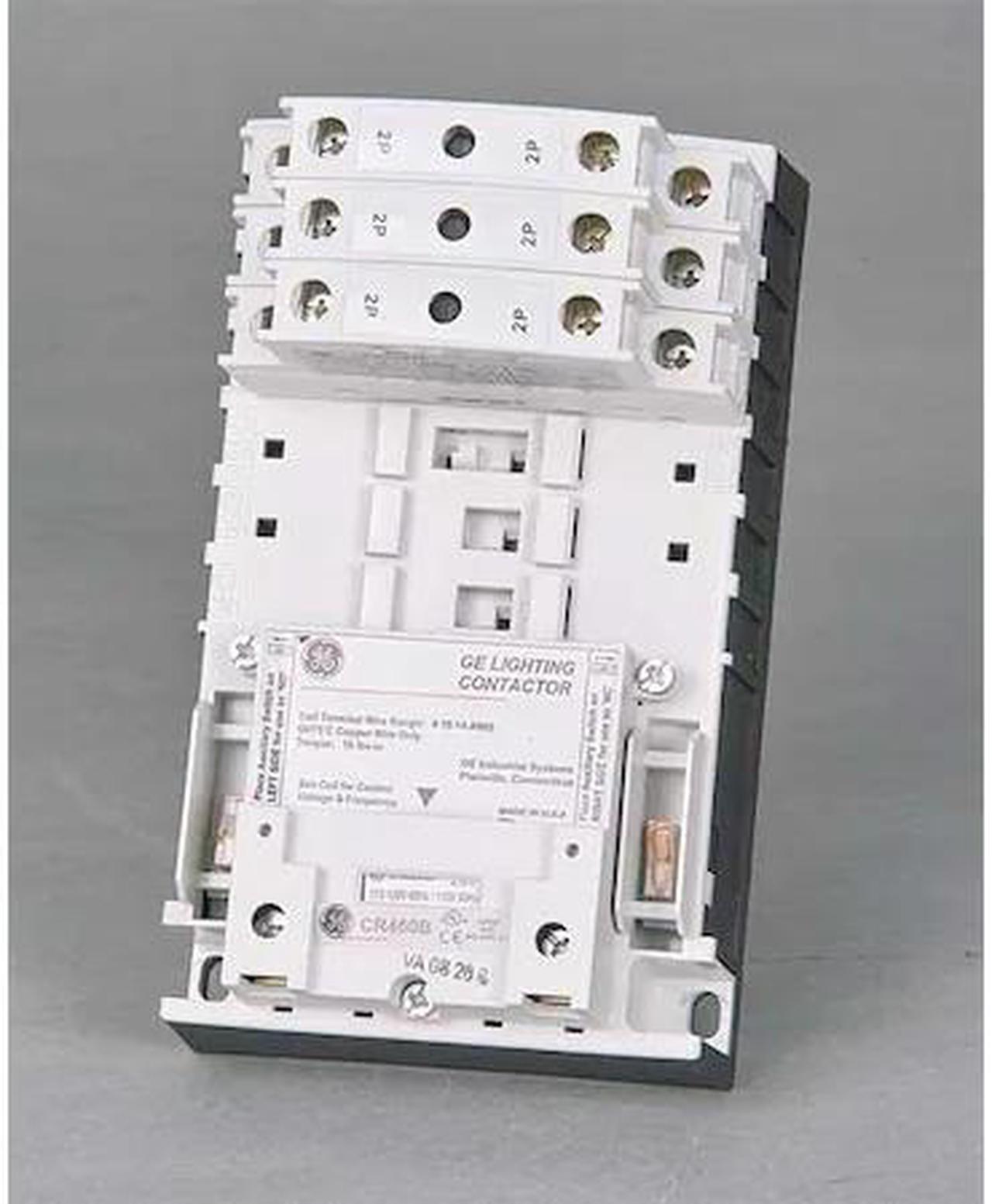 Alt view image 2 of 2 - GE CR463L60AJA 120VAC Electrically Held Lighting Contactor 6P 30A