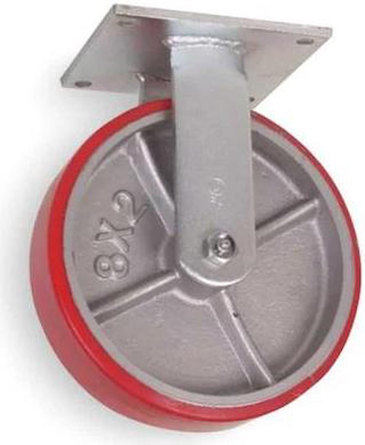 Main image of ZORO SELECT 1NVN3 Rigd Plate Caster,Poly,6 in.,1200 lb.,Rd
