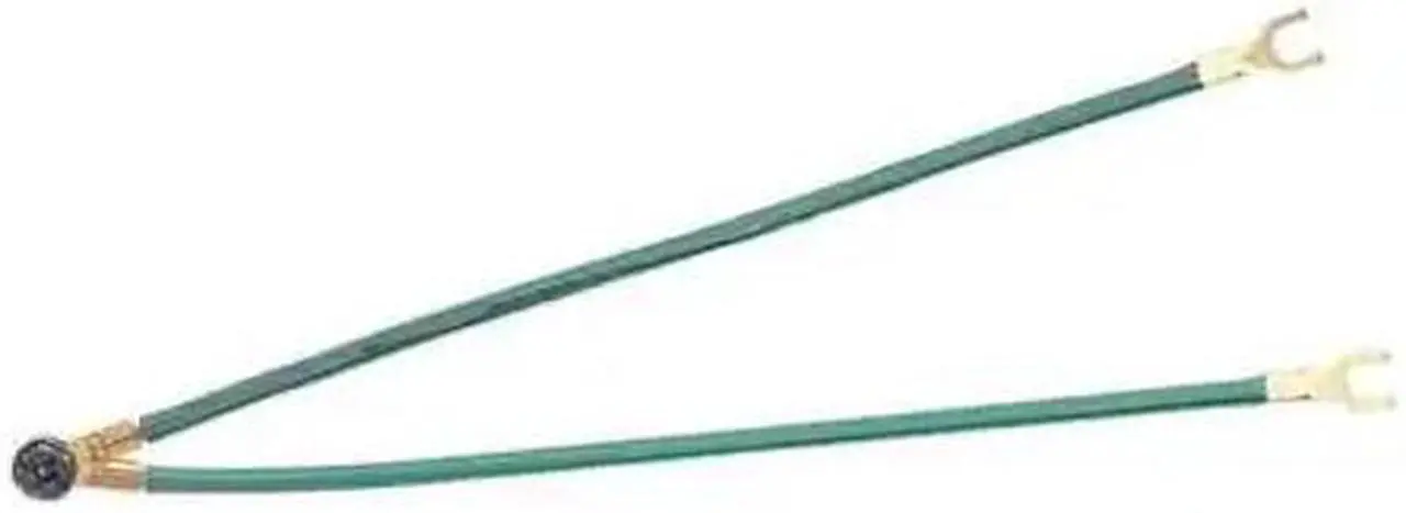 Alt view image 3 of 3 - IDEAL 30-3288 Grounding Tail,2-Wire,2 Forks,Green,Pk25