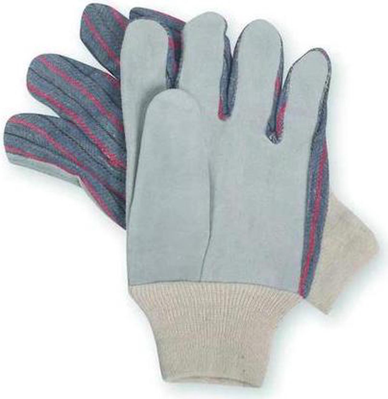 Main image of CONDOR 3ZL54 Leather Gloves, Cowhide, Knit Cuff, Straight Thumb, Full Finger,