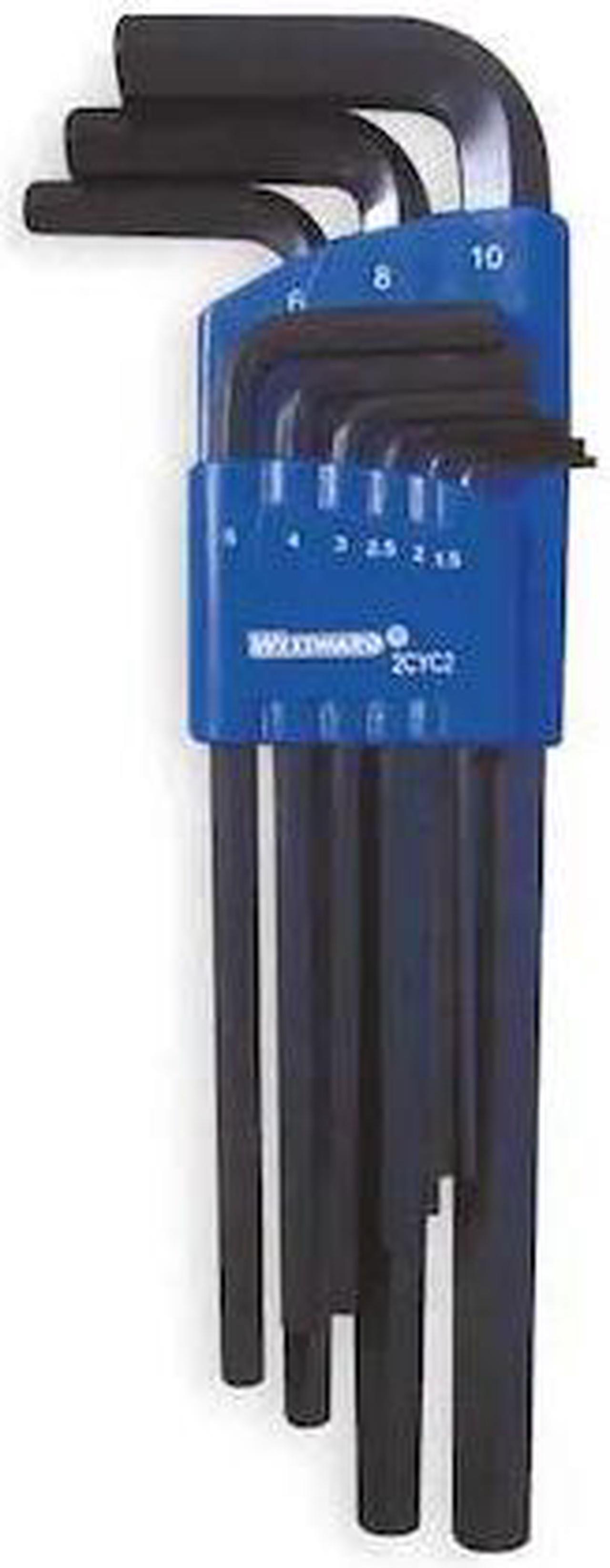 Alt view image 2 of 2 - Hex Key Set, 1.5 - 10mm, L-Shaped, Long
