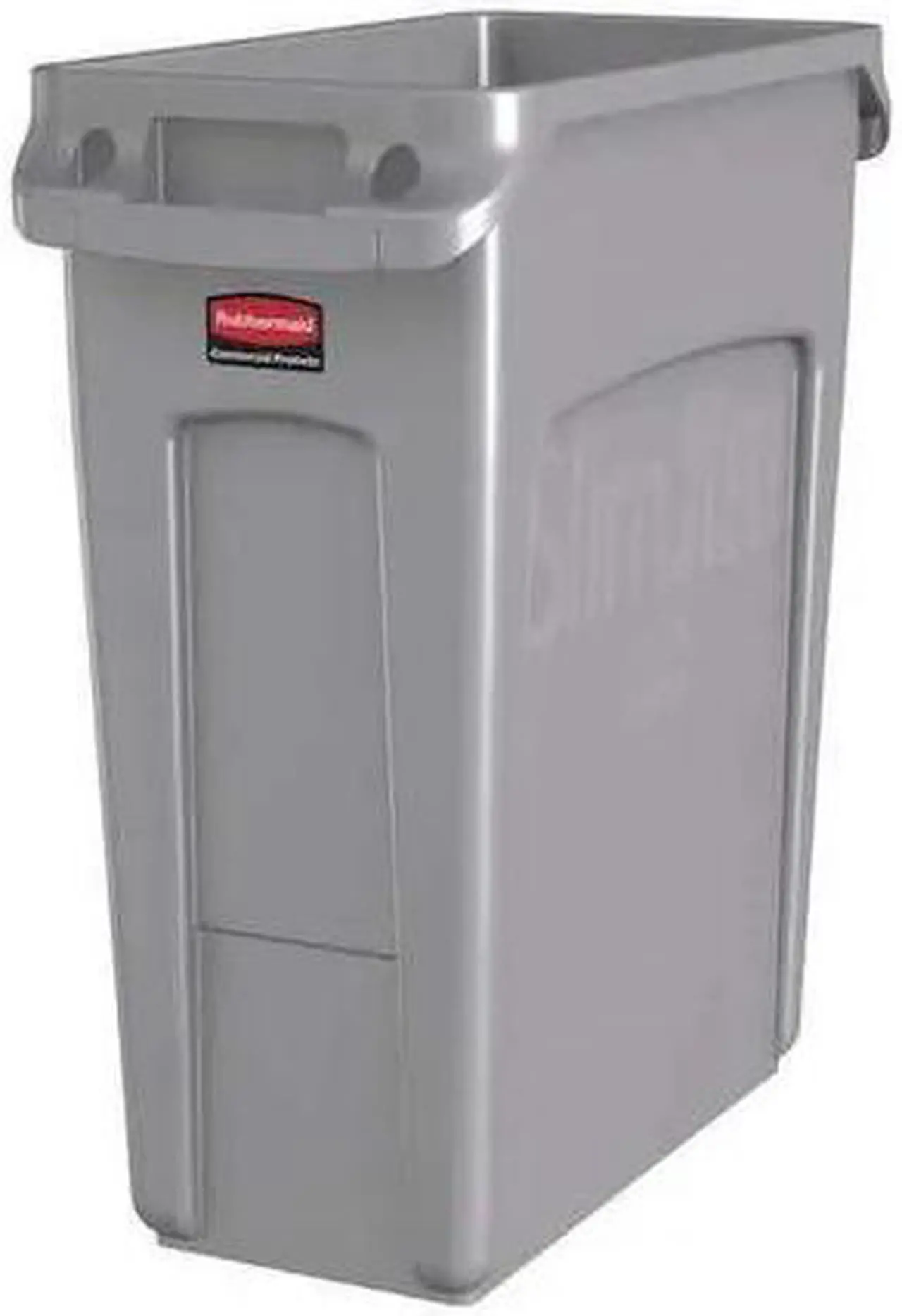 Alt view image 2 of 8 - RUBBERMAID COMMERCIAL 1971258 16 gal Rectangular Trash Can, Gray, 11 in Dia,
