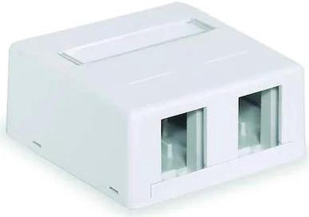 Alt view image 2 of 4 - HUBBELL PREMISE WIRING HSB2W Surface Housing 2 Port