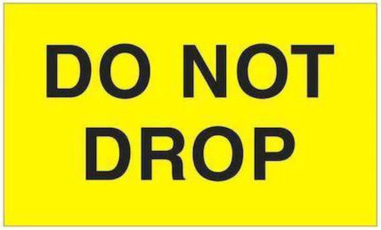 Main image of TAPE LOGIC DL2341 Tape Logic® Labels, "Do Not Drop", 3" x 5", Fluorescent