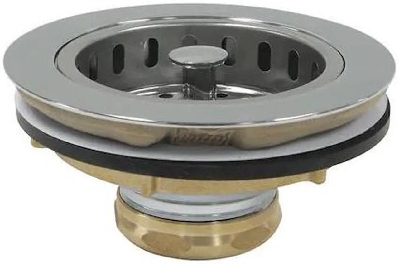 Main image of PERFECT PUTTY 59-3200 SinkStrainer,D1-1/2",Brass,Plstic,Chrome