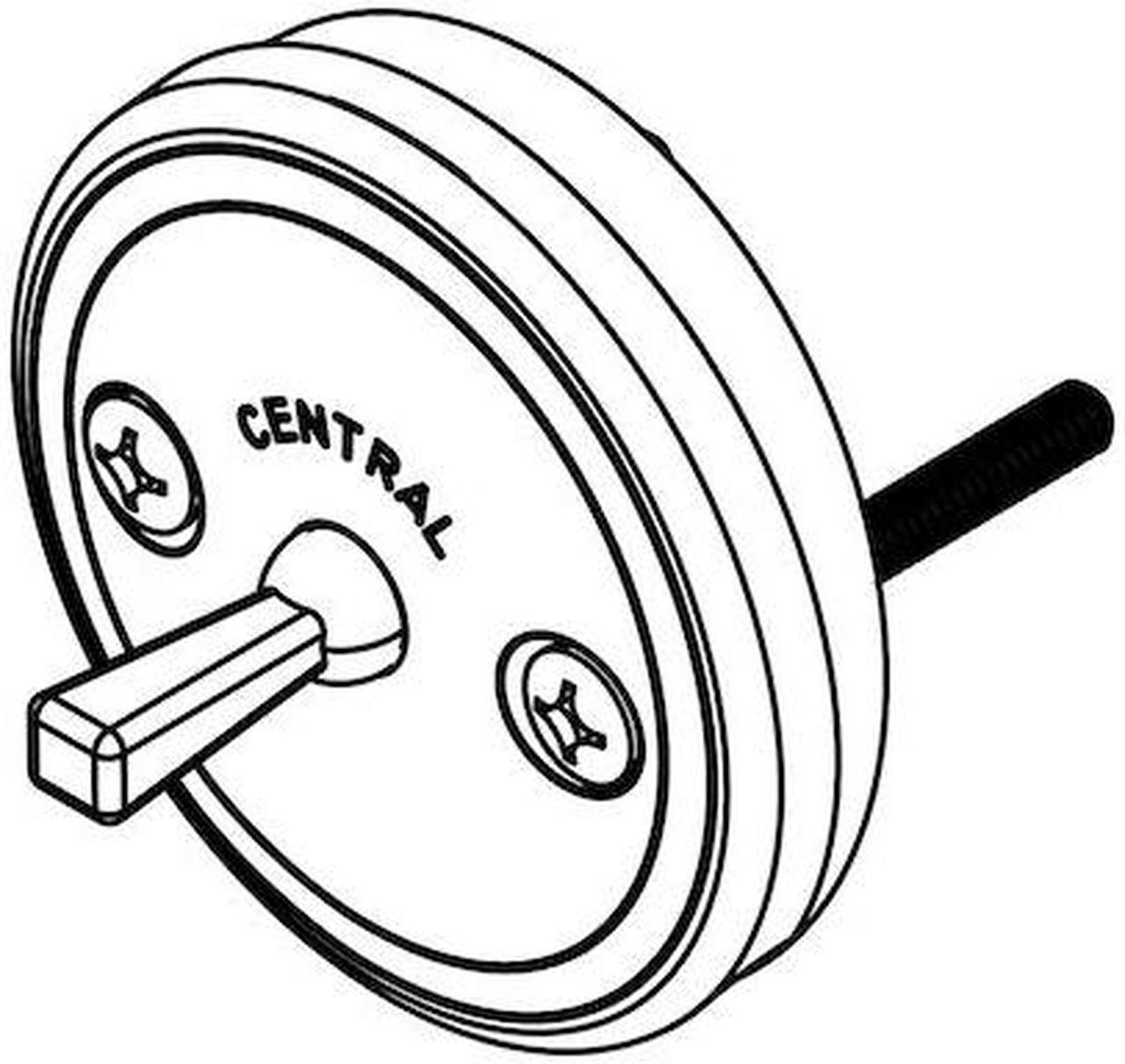 Main image of CENTRAL BRASS G-83-AZ Faceplate For Trip Lever or Pop-Up Bath Drains, Polished