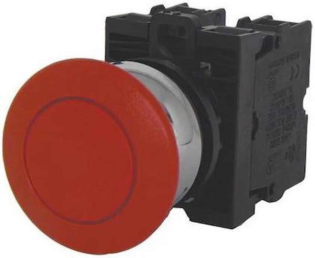 Main image of EATON M22M-DRP-R-K11 Non-Illuminated Push Button, 22 mm, 1NO/1NC, Red