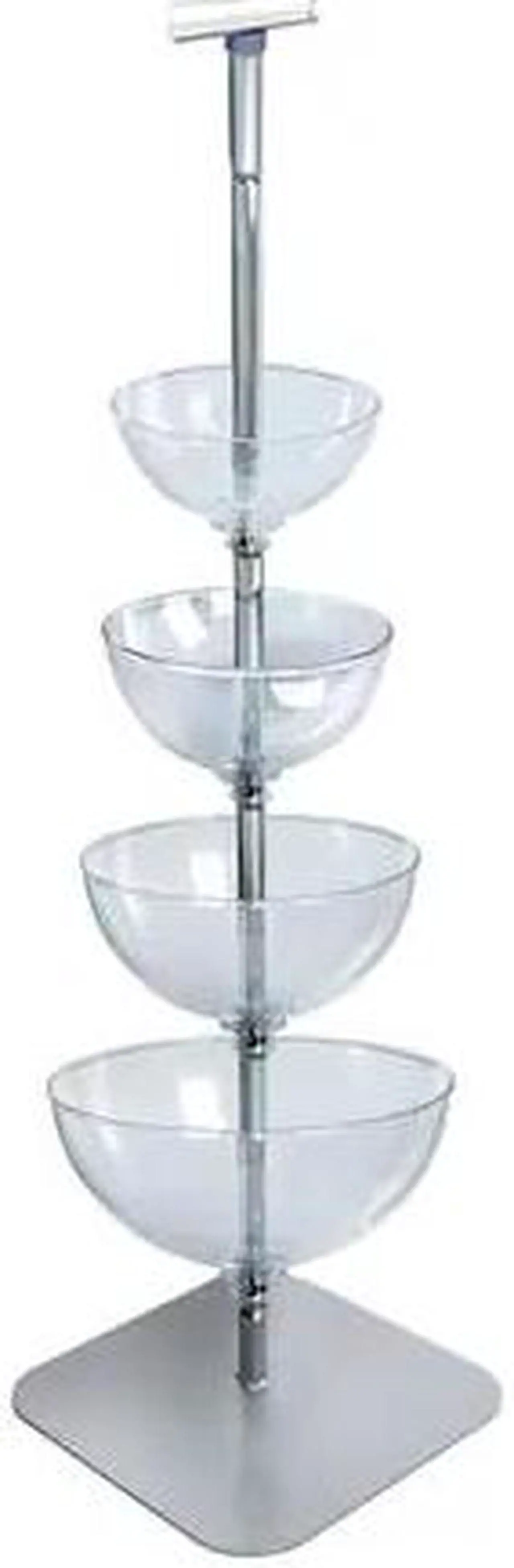 Main image of AZAR DISPLAYS 750040 Four-Tier Cascading Bowl Floor Display