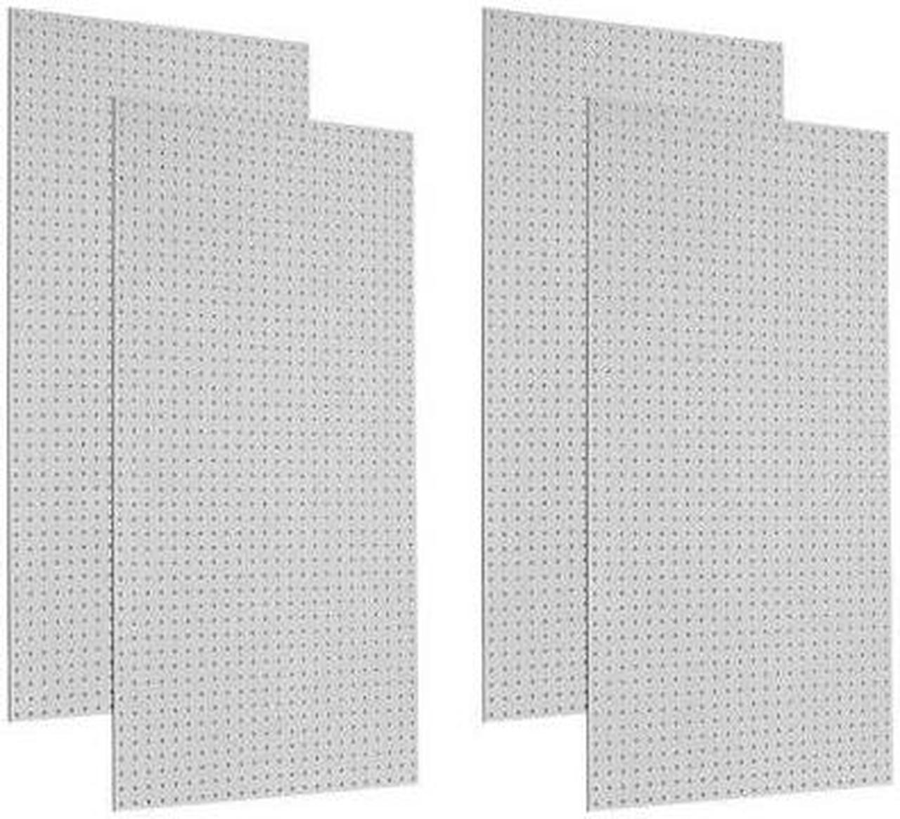 Alt view image 3 of 6 - Hardwood Pegboard Panel with 100 lb. Load Capacity, 48"H x 24"W, White, 4 PK