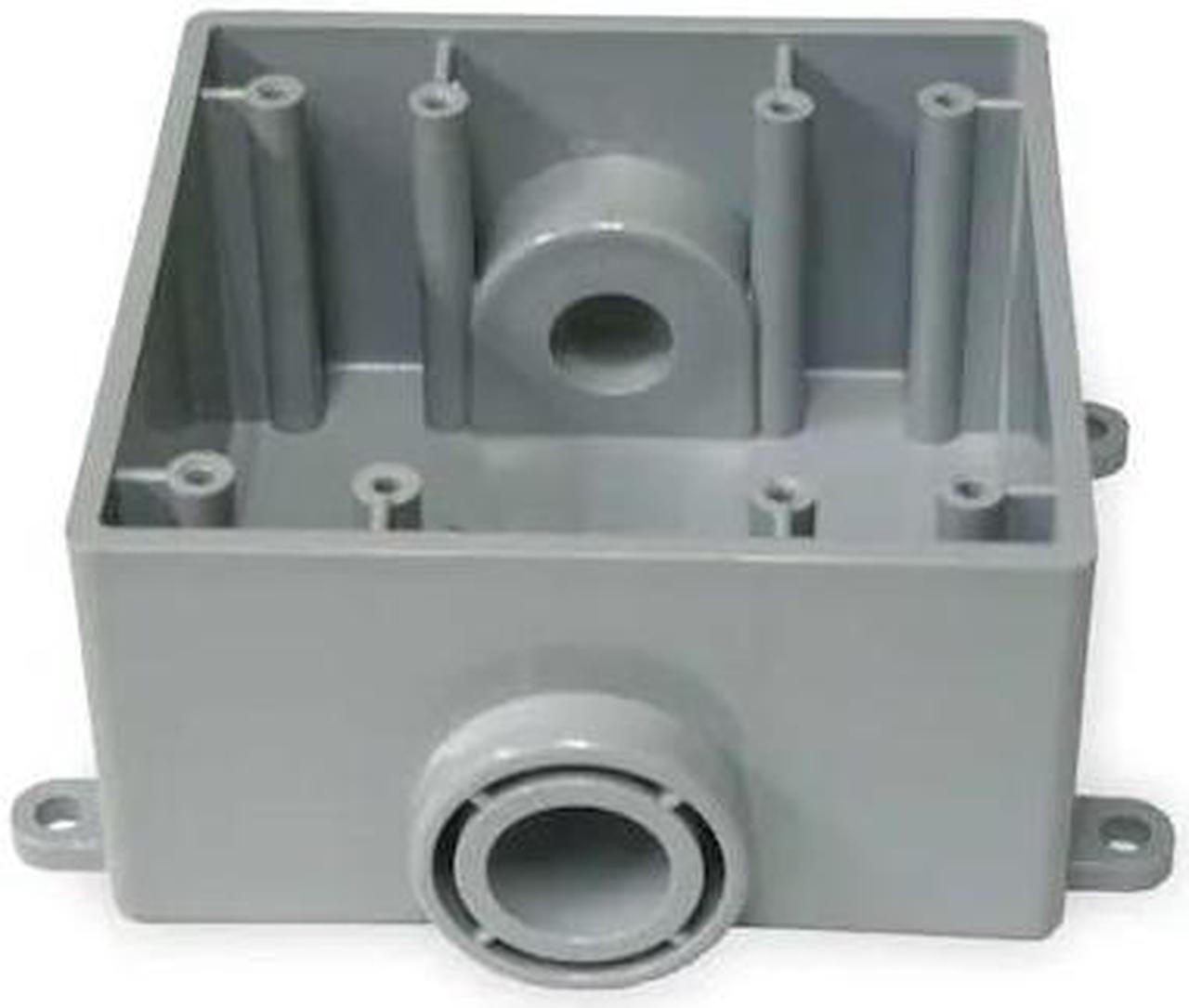 Alt view image 2 of 3 - CANTEX 5133371 Weatherproof Electrical Box, 36 cu in, FSC Box Type, 2 Gangs,