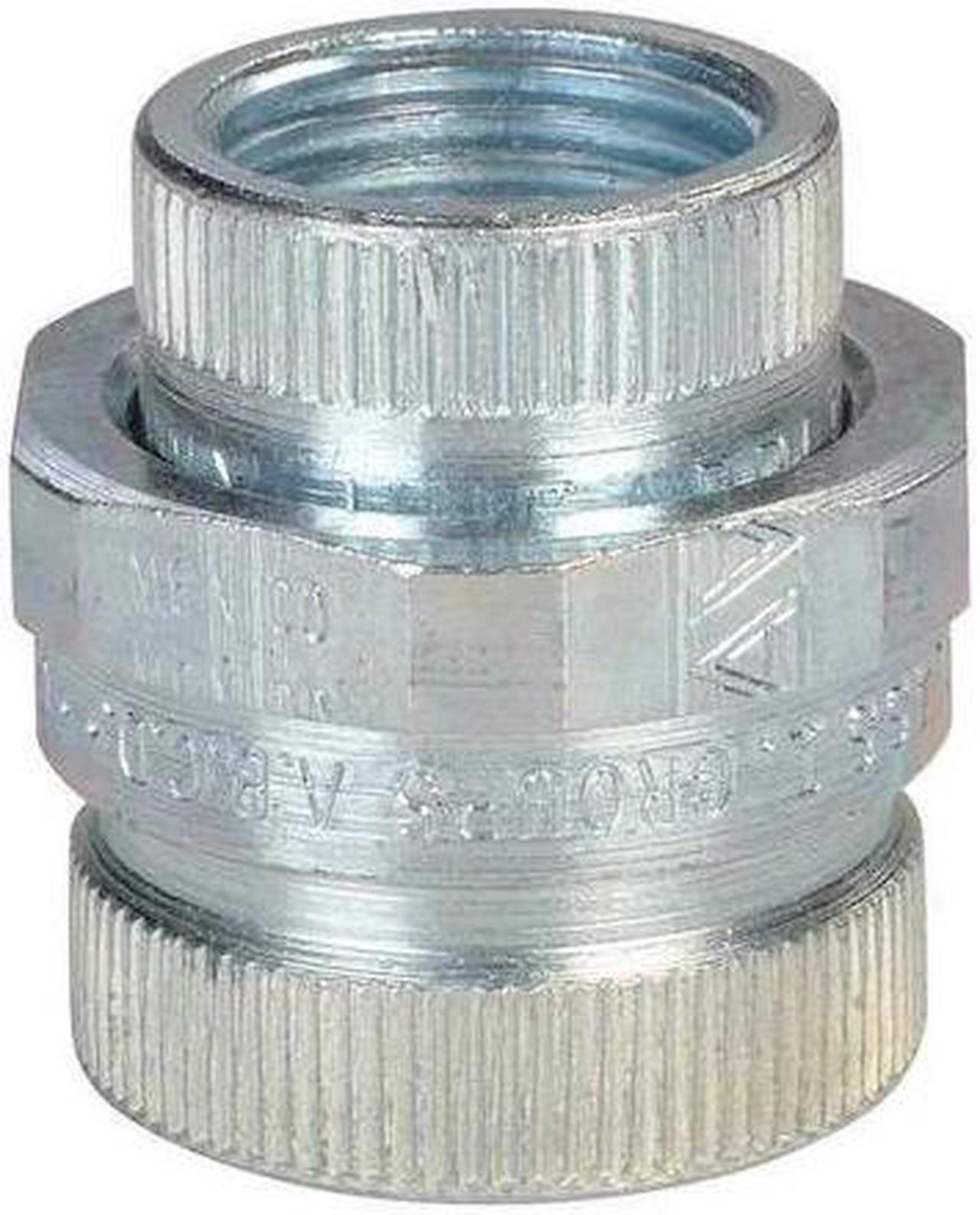 Main image of APPLETON ELECTRIC UNF100NR Rigid Union, 1 in, Threaded, Steel, Plain, Silver
