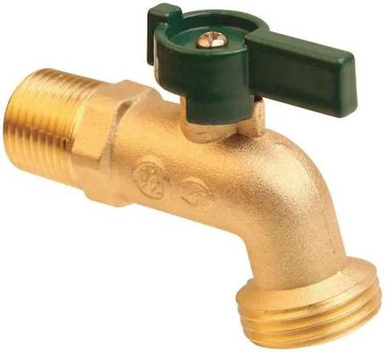 Main image of ZORO SELECT 6PDZ4 Hose Bibb,Quarter Turn,1/2In, Brass