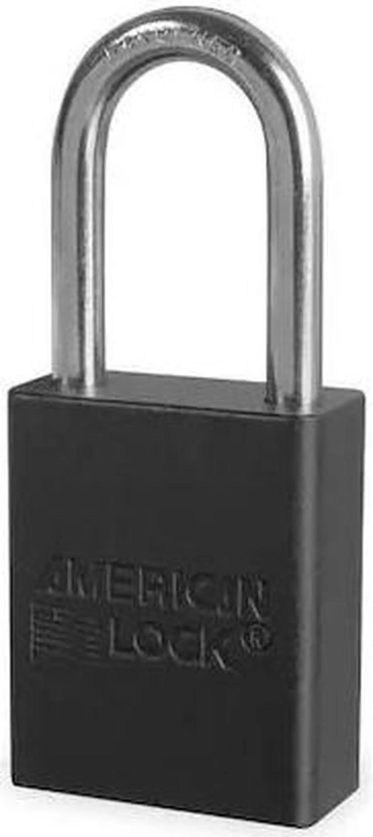 Alt view image 2 of 3 - AMERICAN LOCK A1106BLK Lockout Padlock, Keyed Different, Anodized Aluminum, 1
