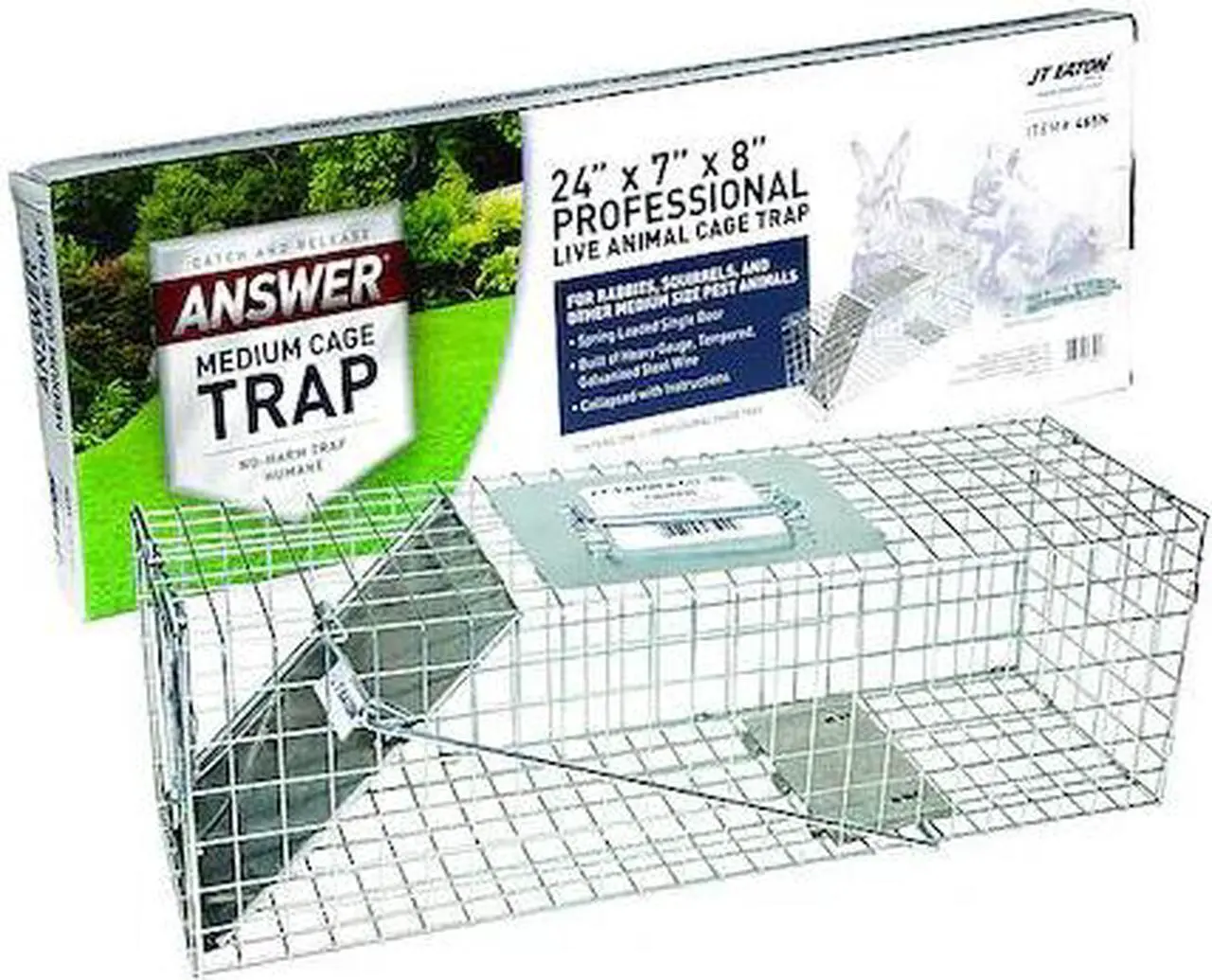 Alt view image 2 of 2 - JT EATON 465N Live Animal Trap, 24in L x 7in W x 8in H
